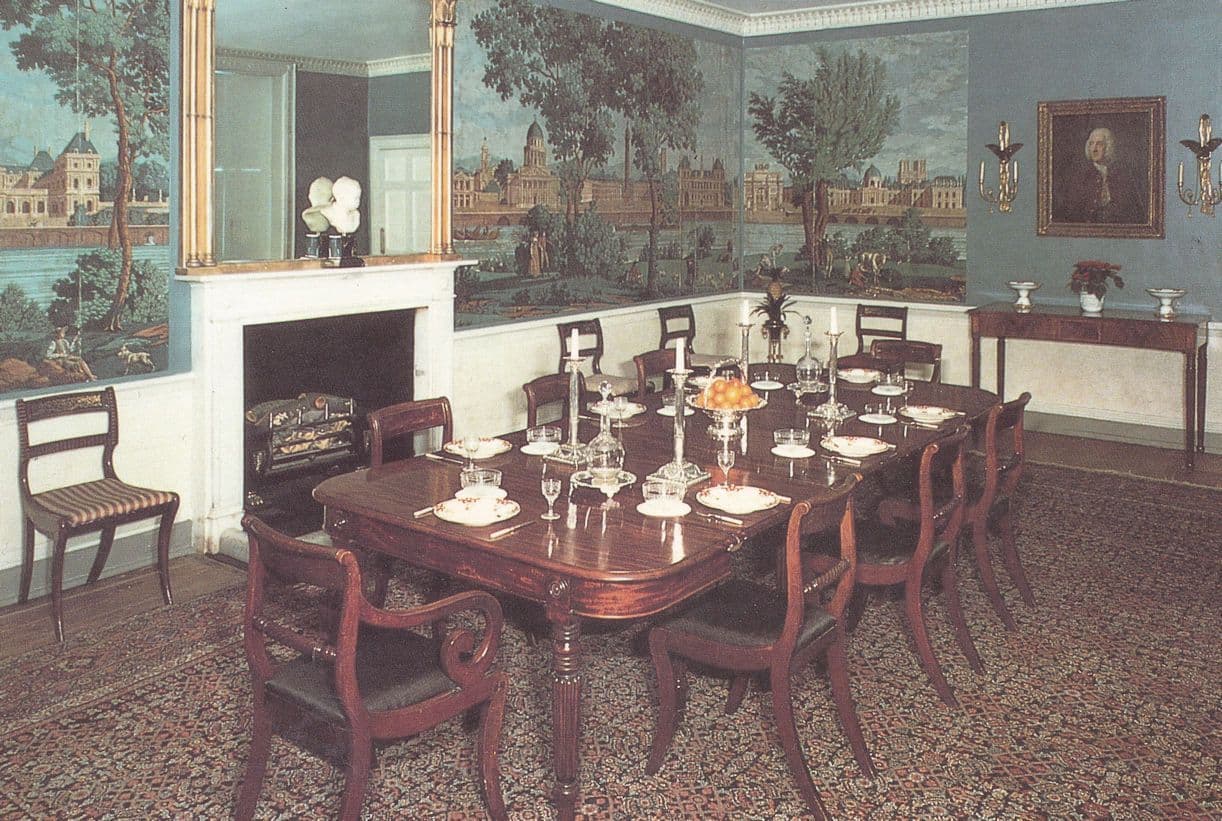 Stonor Antique Furniture Dining Room Postcard