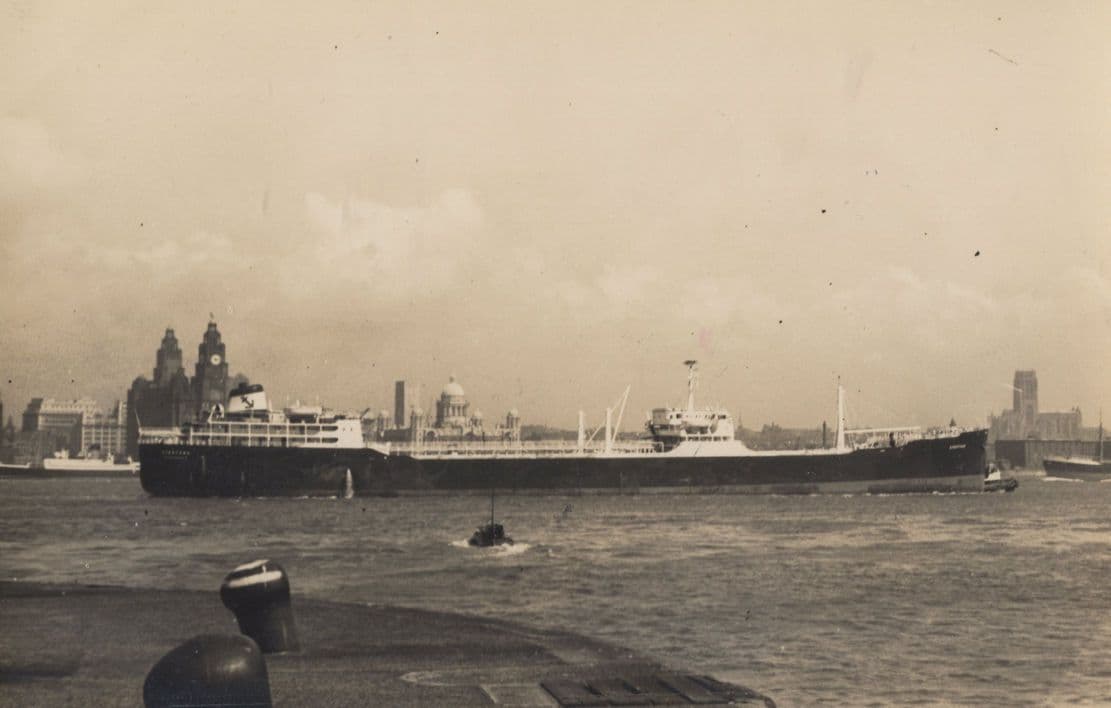 Storfonn 1957 Built Ship at Belfast Yard Vintage Rare Photo