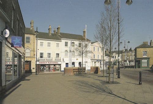 Stowmarket Abbey National Building Society Superdrug Shop Postcard