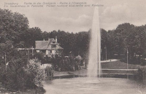 Strassburg Partie In Der Orangerie Antique French Postcard