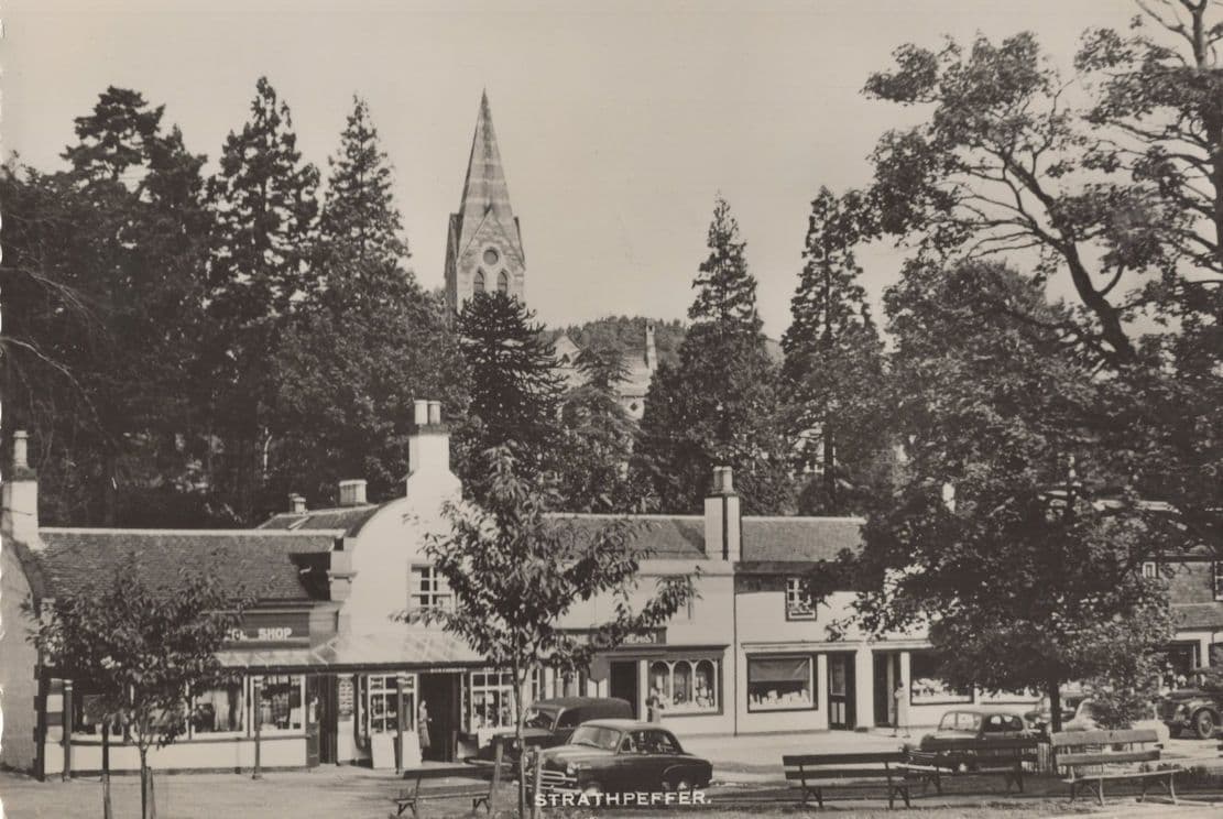 Strathpeffer Scottish Gift Shop Real Photo Postcard