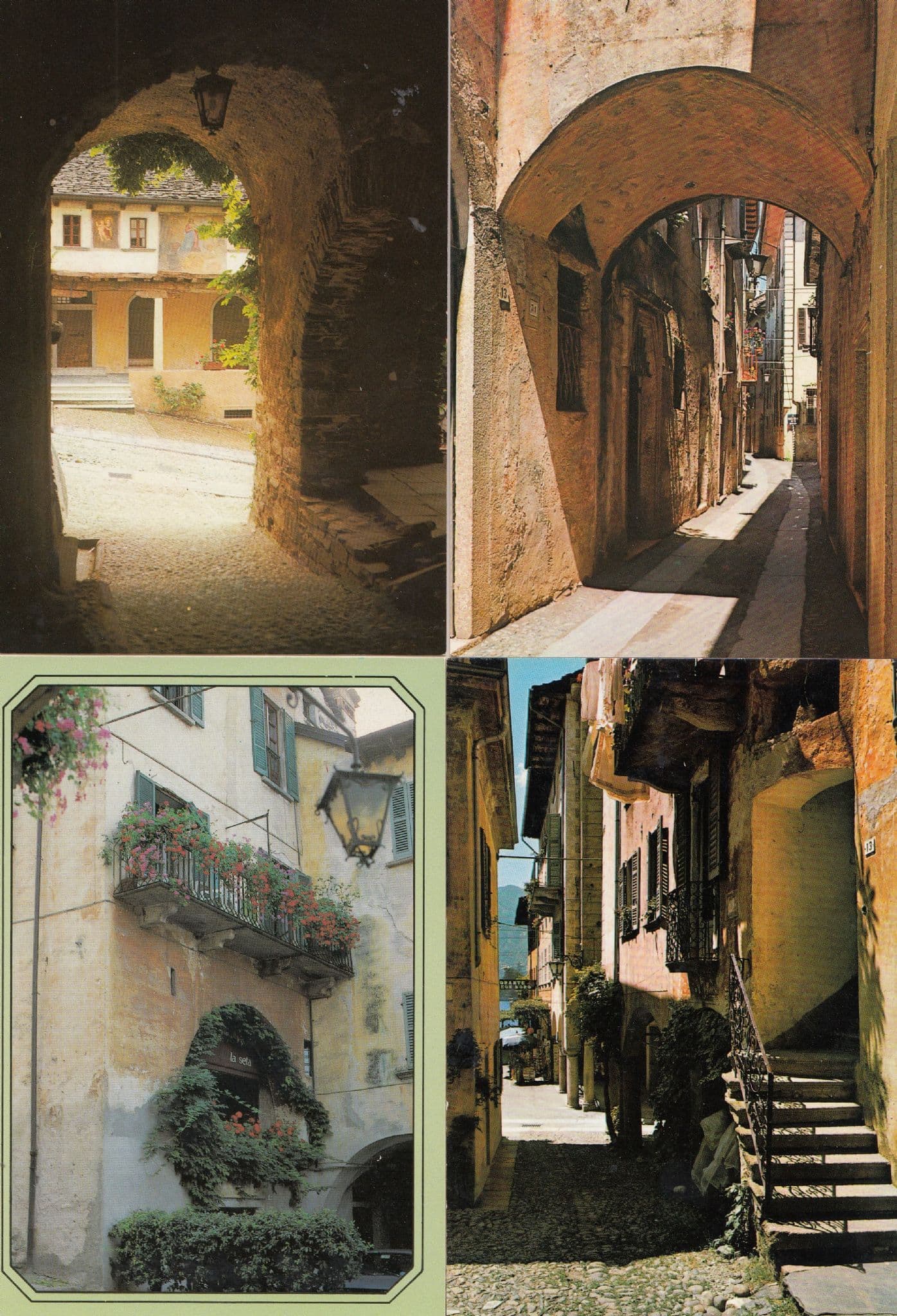 Street Pathway & Apartment 4x Orta Giulio Postcard s