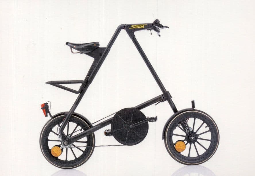 Strida 1988 UK Cycle 1980s British Bike Bicycle Postcard