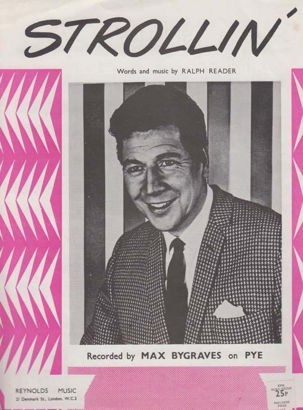 Strollin' Max Bygraves 1950s Sheet Music