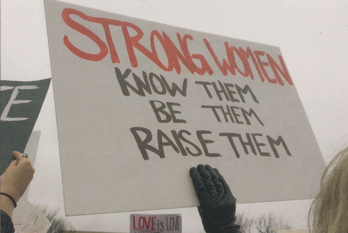 Strong Women Raise Them Womens Rights Equality March Postcard
