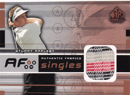 Stuart Appleby Authentic Fabrics Singles Golf Upper Deck Worn Shirt Card
