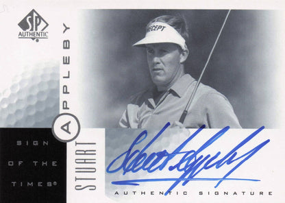 Stuart Appleby Sign Of The Times Hand Signed 2001 SP Golf Autograph Card