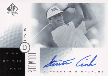 Stuart Cink Sign Of The Times Hand Signed 2001 SP Golf Autograph Card