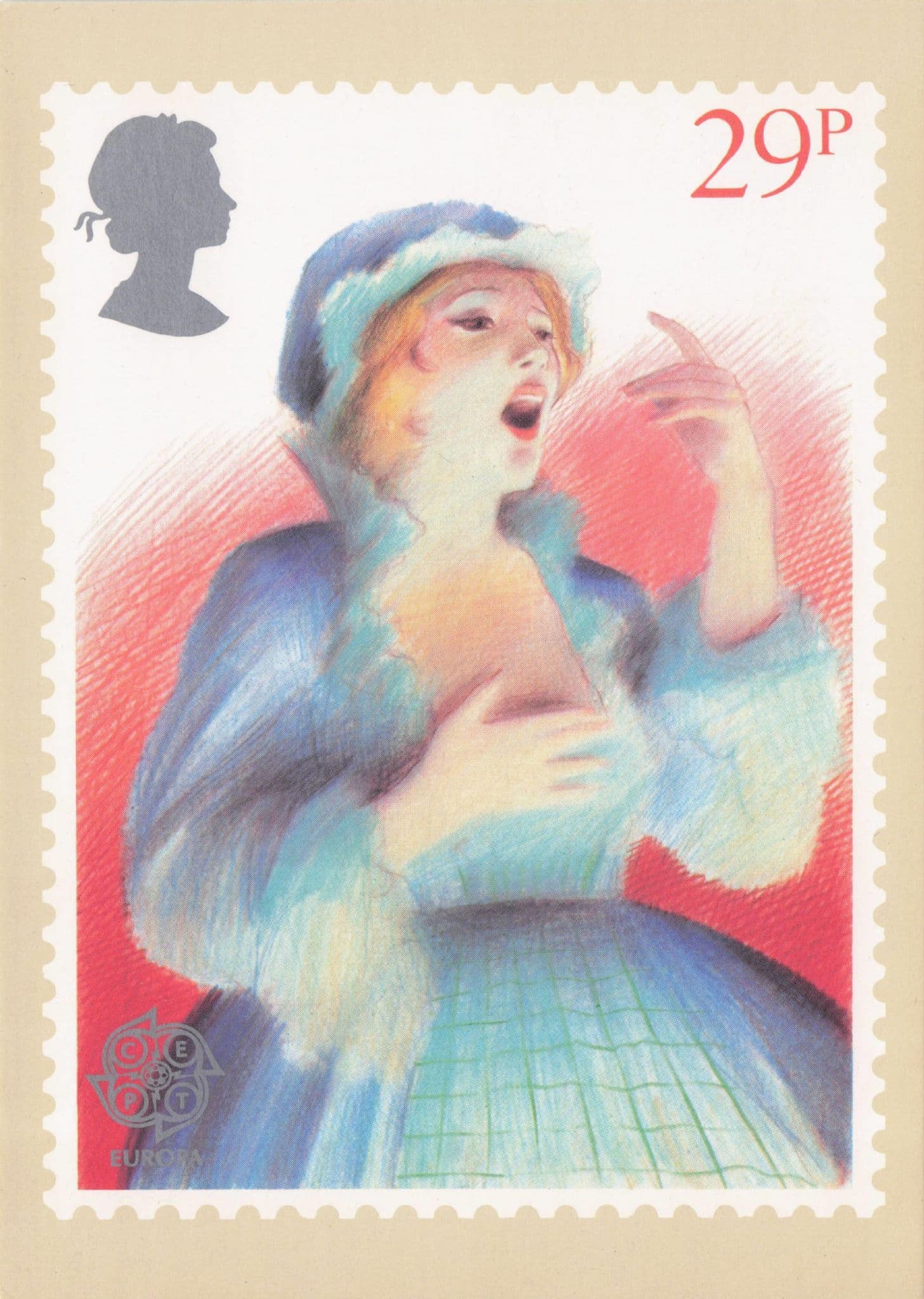 Stunning Soprano Opera Singer Royal Mail Ltd Stamp Postcard