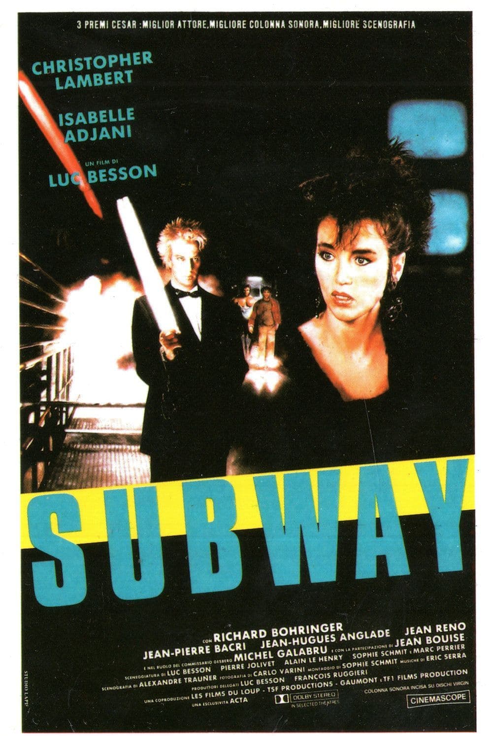 Subway Isabelle Adjani Christopher Lambert Movie 1985 Postcard