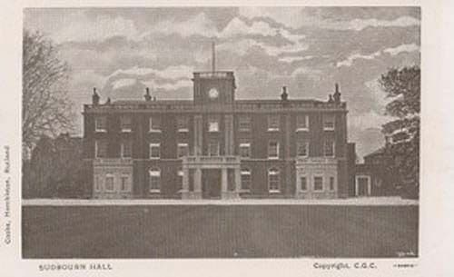 Sudbourn Hall Mansion Manor Suffolk Vintage Rare Postcard