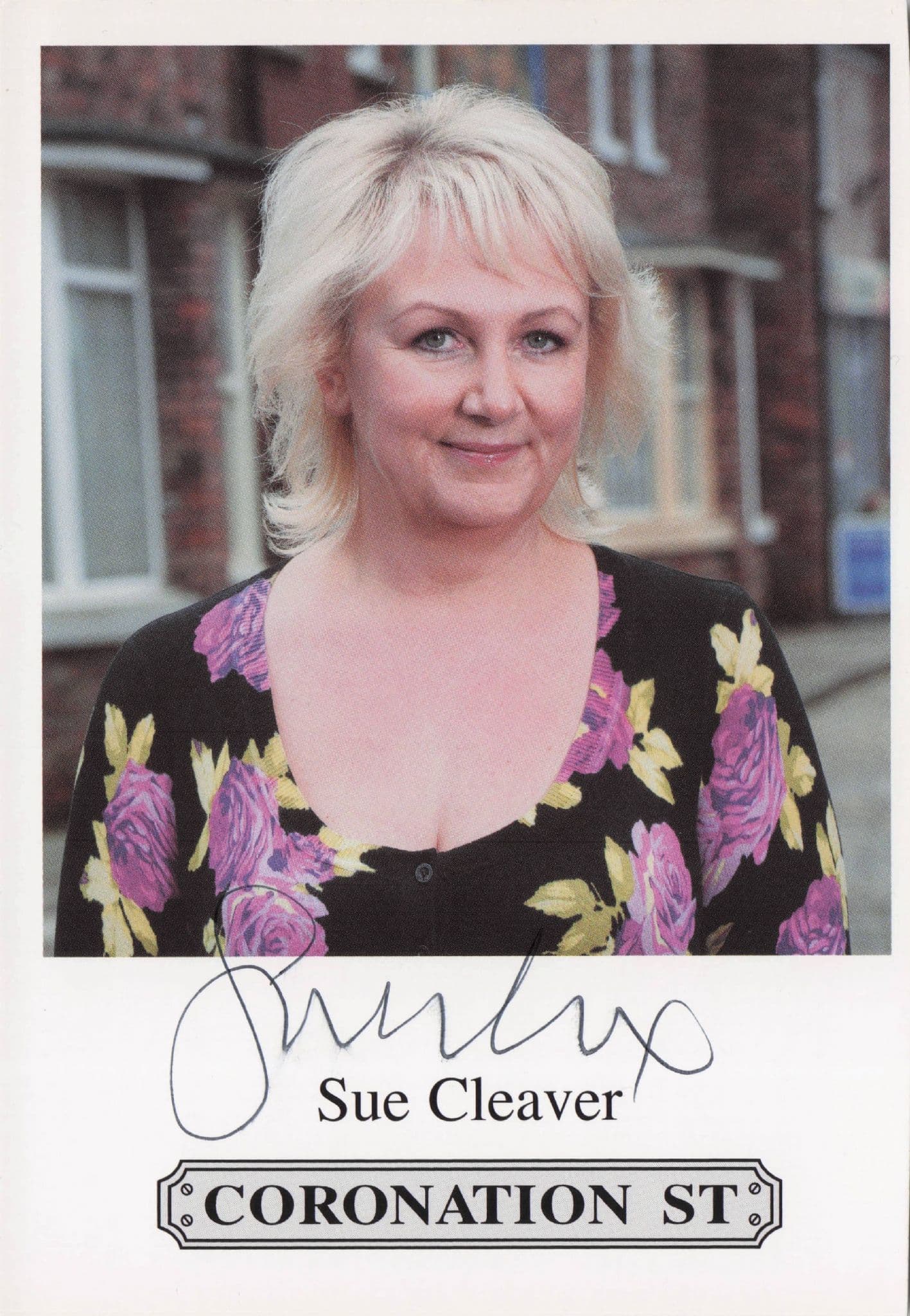 Sue Cleaver Coronation Street Hand Signed Cast Card Photo (1)