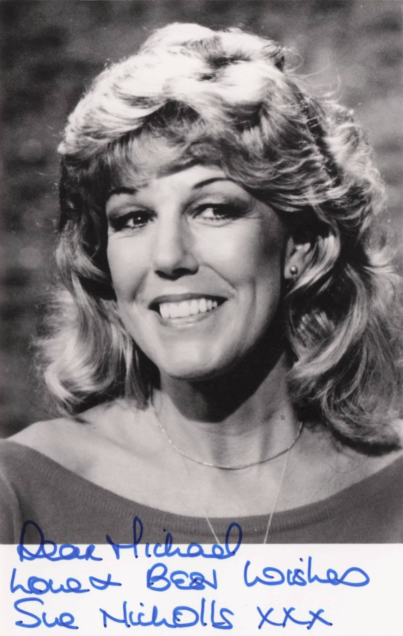 Sue Nicholls Coronation Street Vintage Hand Signed Photo