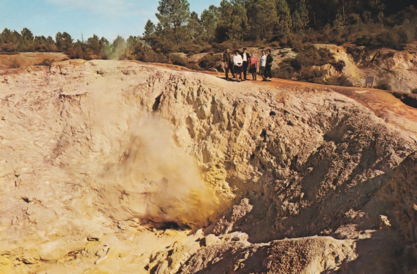 Sulphur Crater Waiotapu New Zealand Postcard