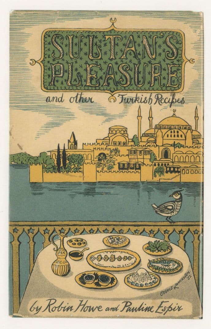 Sultans Pleasure & Other Turkish Recipes 1952 Book Postcard