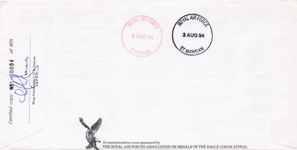 Summertime D Nequest 1994 Military Squadrons Of The Royal Air Force Hand Signed FDC