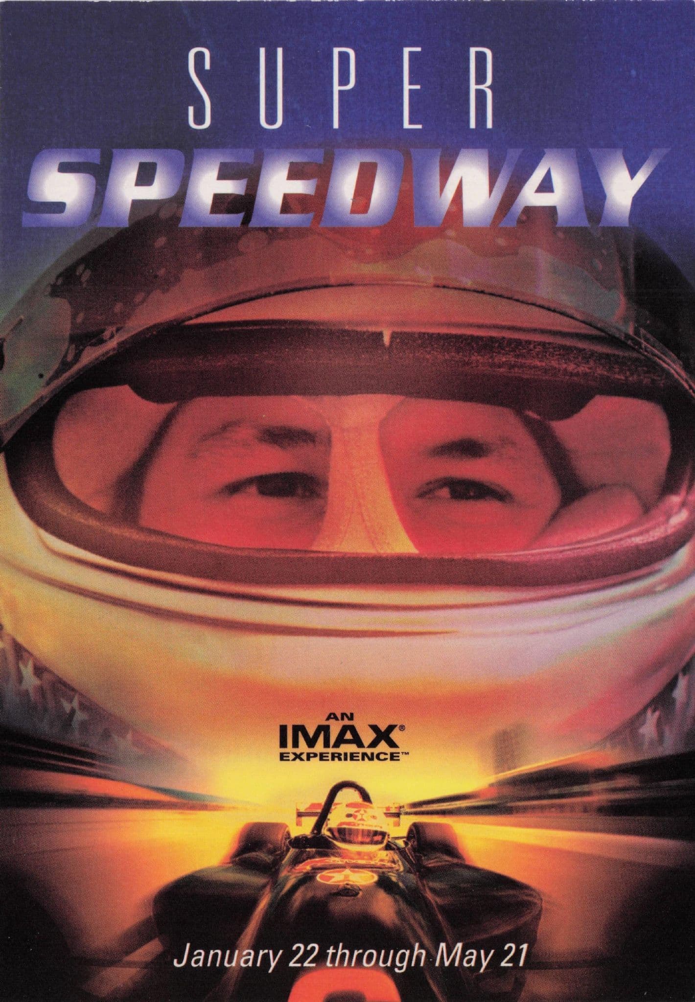 Super Speedway Motor Racing F1 Imax Film Maryland Science Centre Postcard