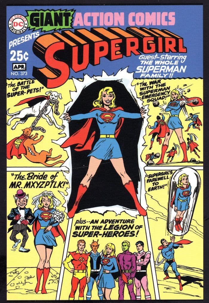 Supergirl Farewell To Earth Mr Mxyzptlk 1969 Action Comic Book Postcard