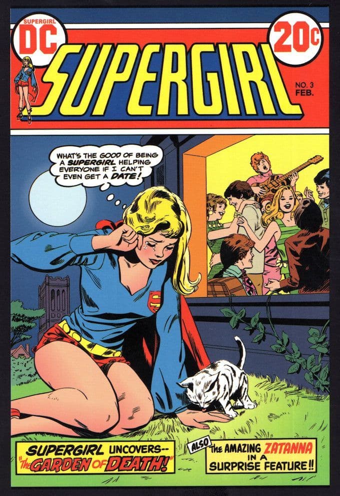 Supergirl in The Garden Of Death DC Comic Book No 2 Postcard