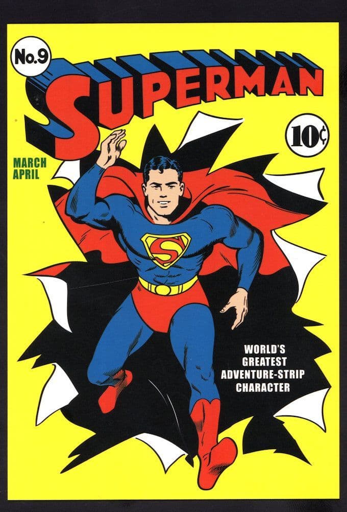 Superman WW2 War DC Comic Book Issue 9 Postcard