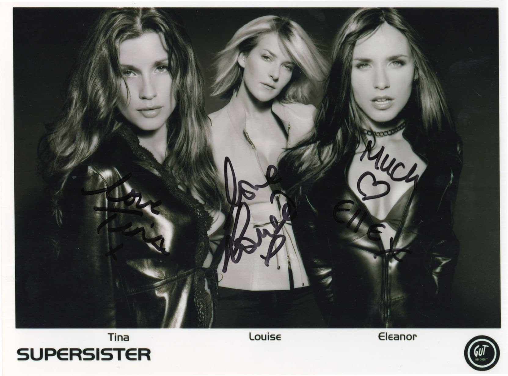 Supersister Dutch Heavy Progressive Rock Band Large Hand Signed Photo