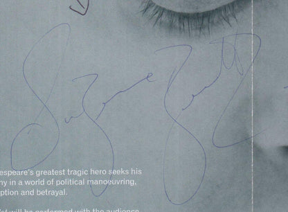 Susan Bertish of David Bowie Movie The Hunger Hamlet Hand Signed Theatre Flyer
