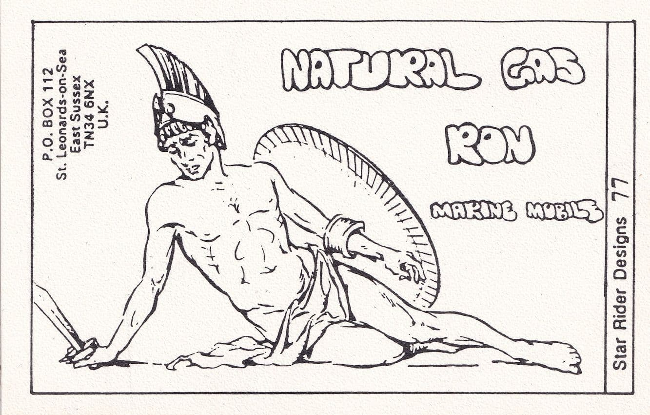 Sussex Natural Gas Roman Gladiator QSL Radio Card