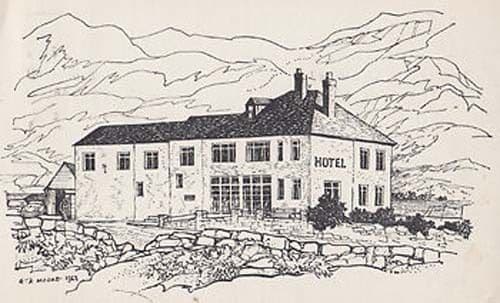Sutherland Rhiconich Hotel Lairg Scotland Artist 1970s Postcard
