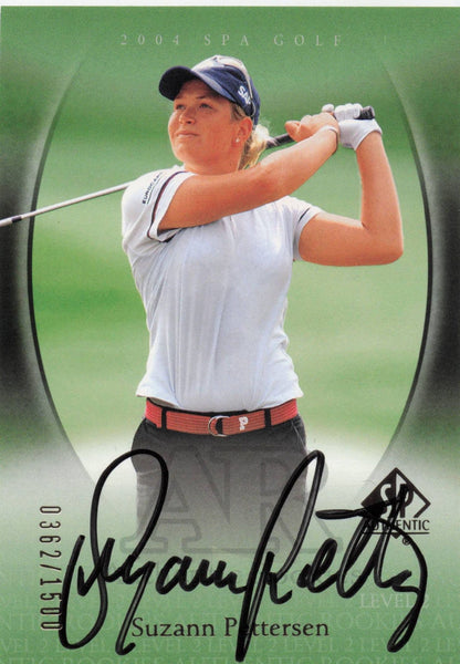 Suzann Pettersen Authentic Rookies 2004 Golf SP Hand Signed Autograph Card