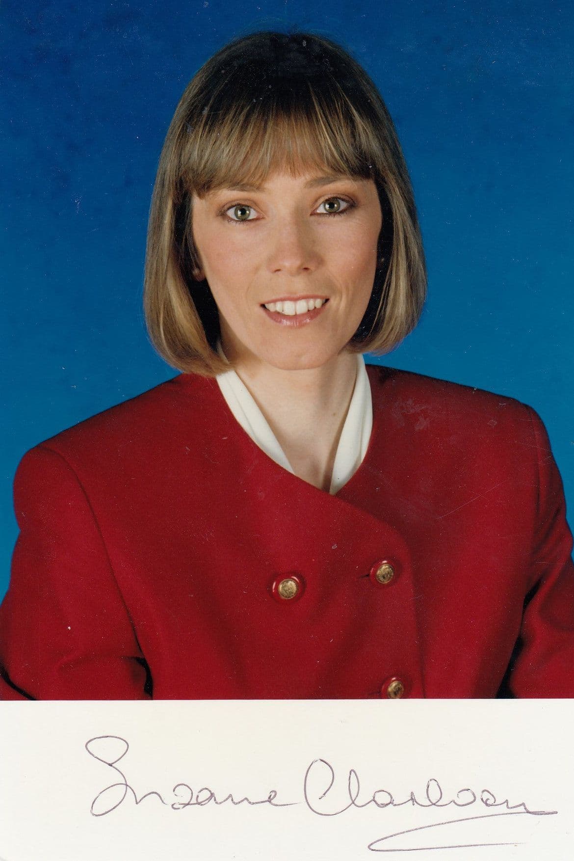 Suzanne Charlton Weather Girl Hand Signed Cast Card Photo
