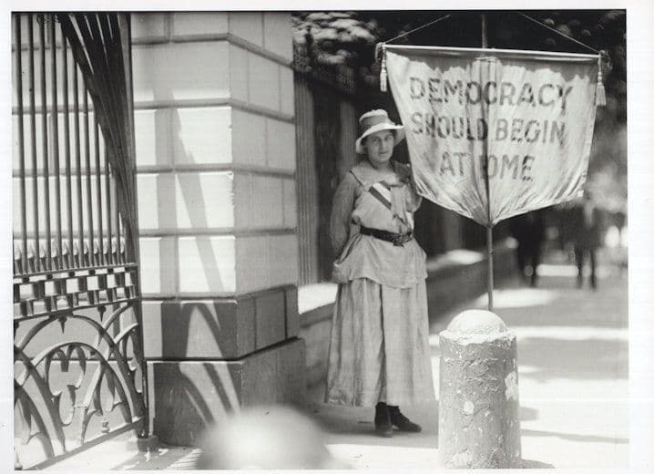 Suzanne Morin Swing American Suffragette Womens Democracy Postcard