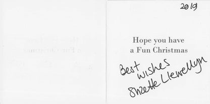 Suzette Llewelyn BBC Eastenders Hand Signed Photo & Christmas Card
