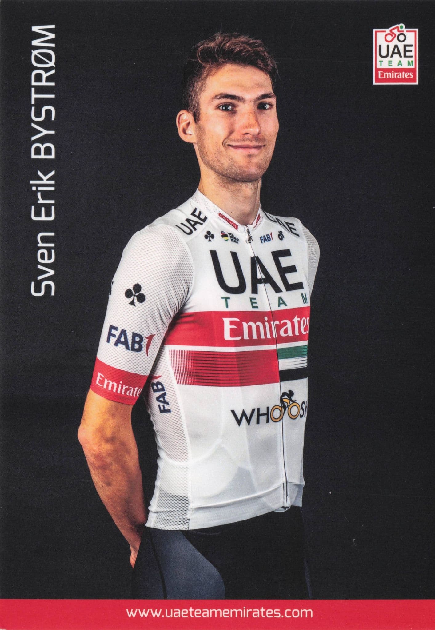 Sven Erik Bystrom Norwegian UEA Arab Emirates Cyclist Team Postcard