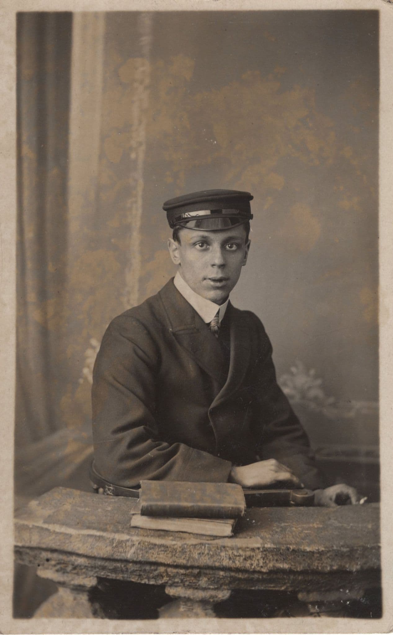 Swansea Wales Old Postman Military Soldier Book RPC Postcard