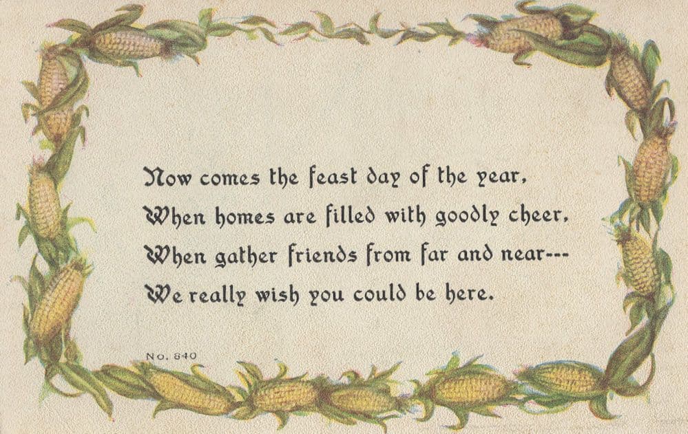 Sweetcorn Daisy Chain Feast Of The Year Proverb Postcard