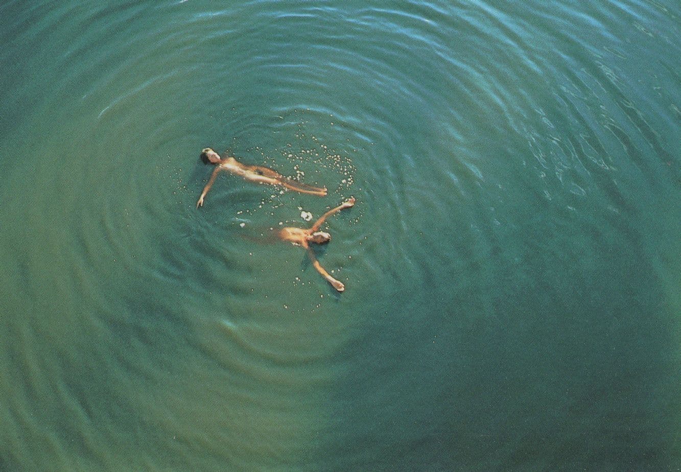 Swimming At Penny Springs Australia Aerial Award Art Postcard
