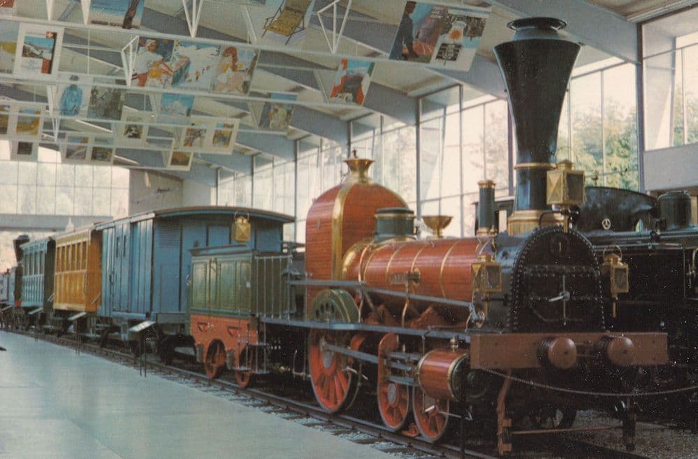 Swiss Northern Railway Luzern Train Postcard