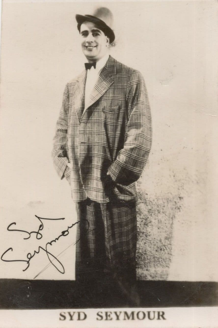 Syd Seymour Old Comedian Antique Signed Photo