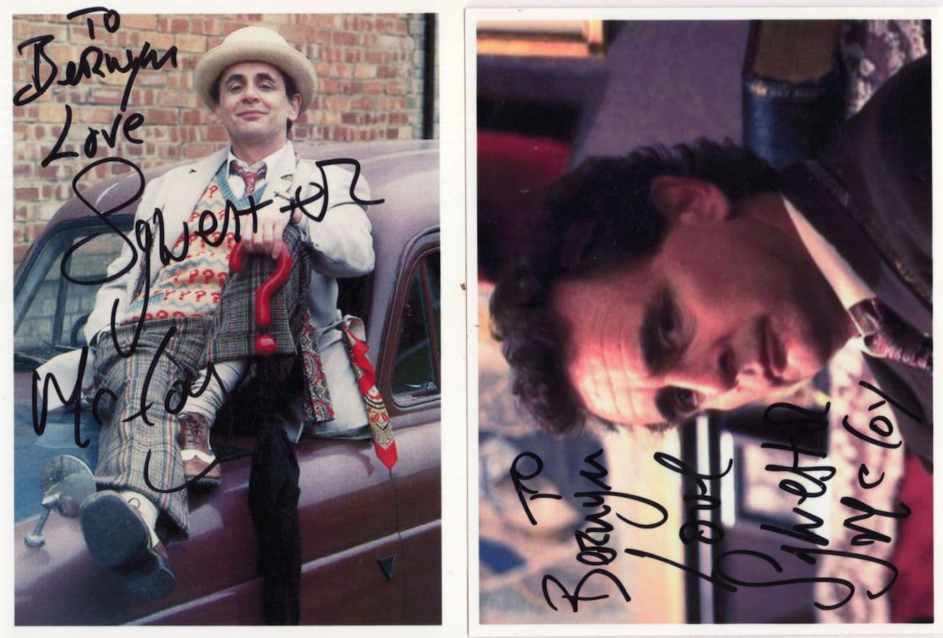 Sylvester McCoy Dr Who 2x Amazing Car Hand Signed Photo s