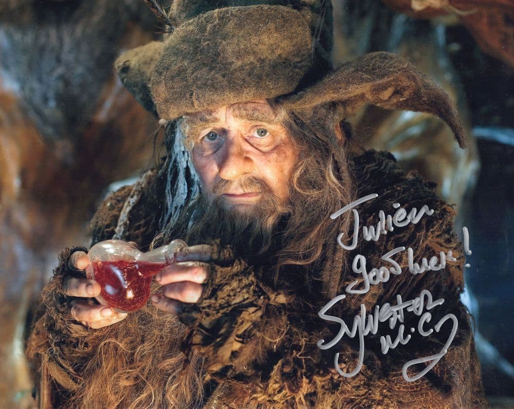 Sylvester McCoy in The Hobbit Film 10x8 Hand Signed Postcard Photo
