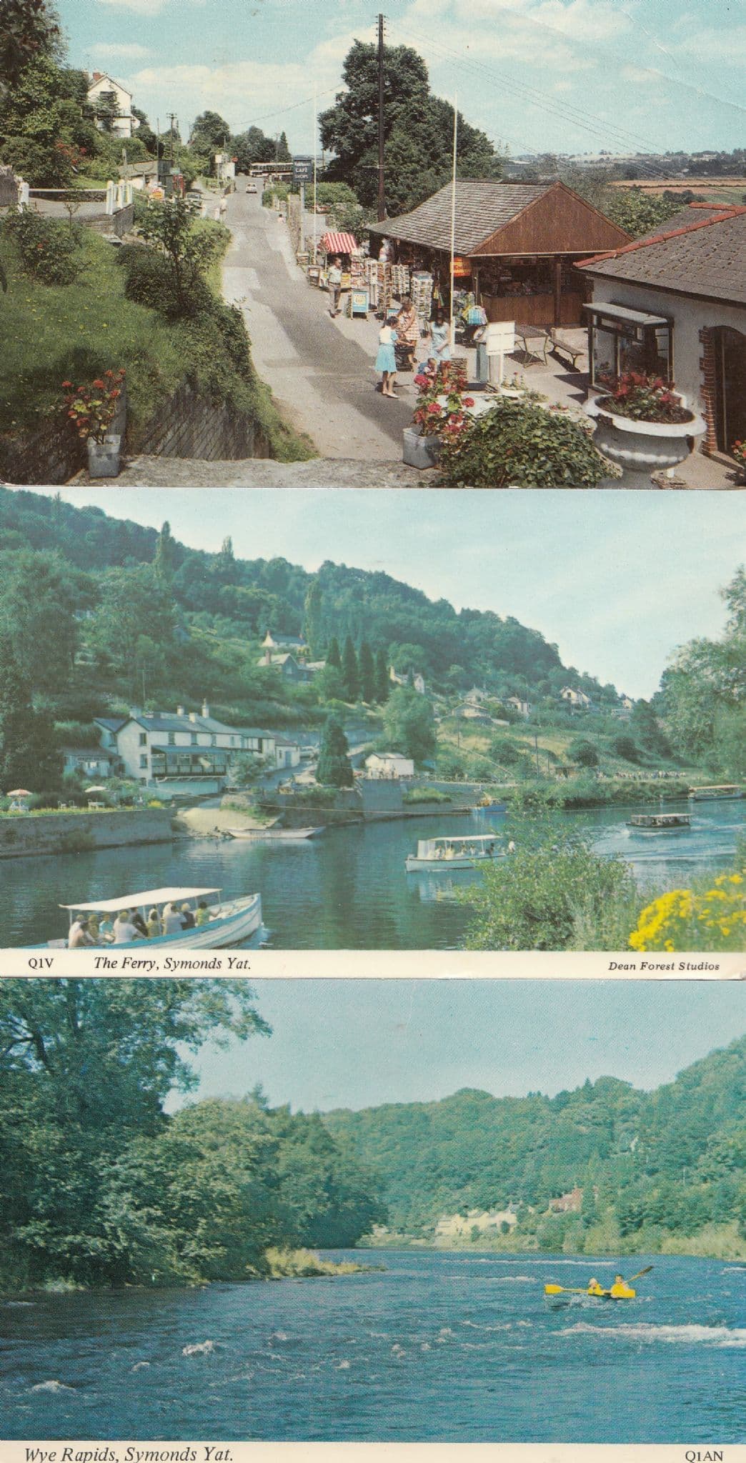 Symonds Yat Kodak Camera Film Shop Rapids 1970s Gloucester Postcard