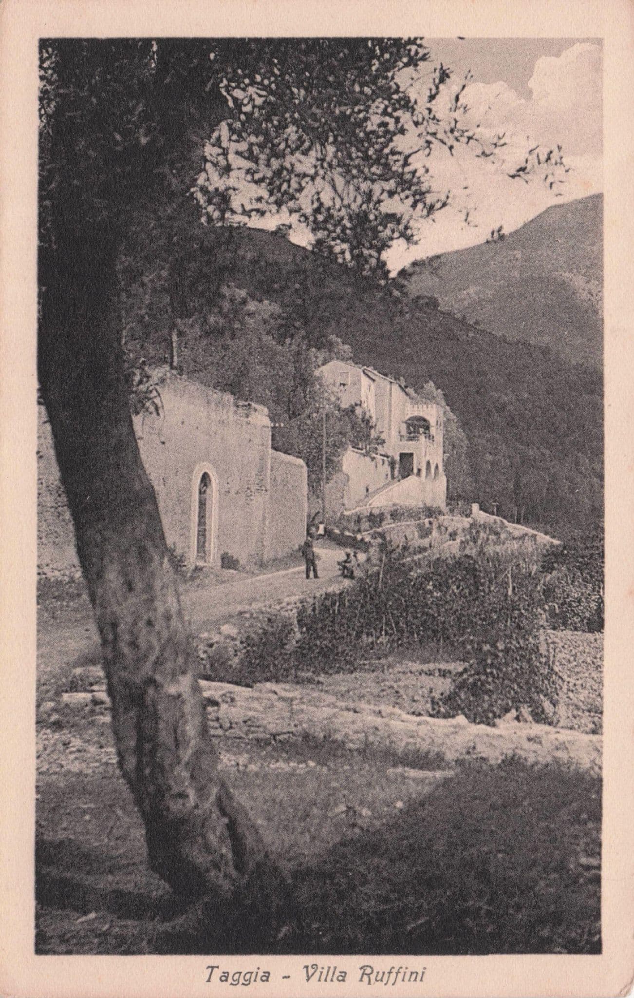 Taggia Ville Ruffini Italy Old Postcard