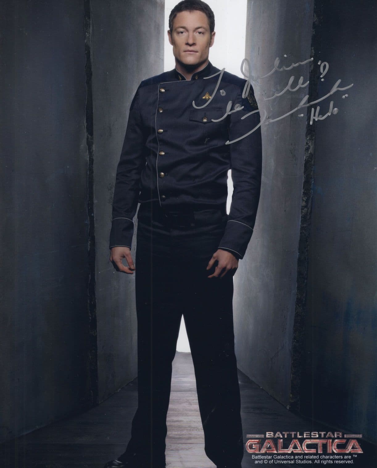 Tahmoh Penikett Battlestar Galactica 10x8 Hand Signed Photo