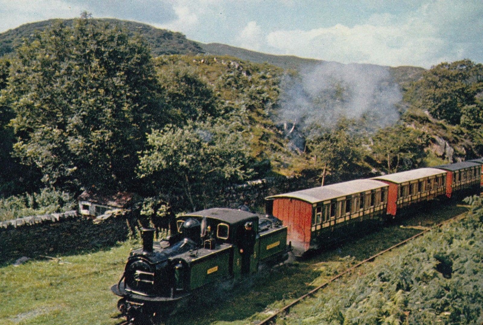Talliesin Farlie Locomotive Train Railway Postcard