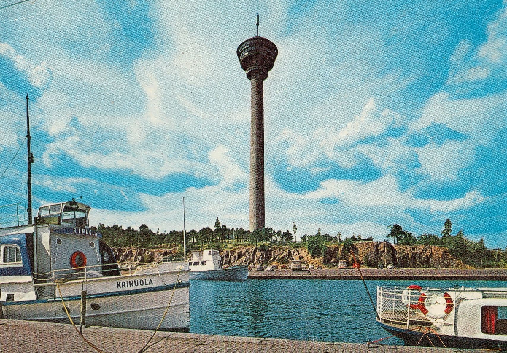 Tampere Tammerfors Suomi Boats Finland 1970s Postcard