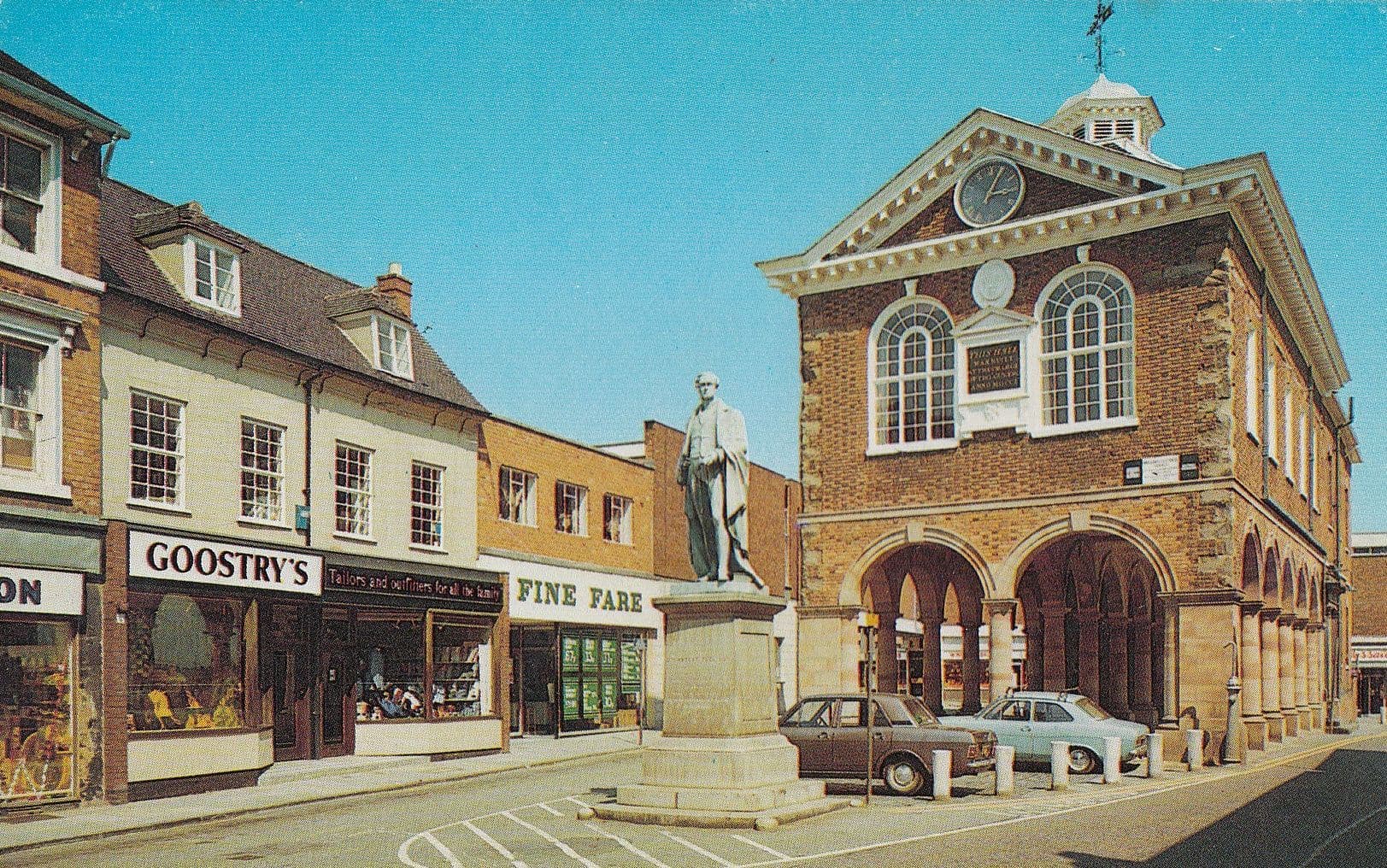 Tamworth Fine Fare Supermarket Tailors 1970s Postcard