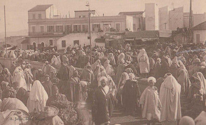 Tanger Maroc Mororro Market Arab Costume 3x Antique Postcard s