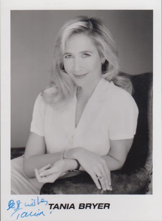 Tania Bryer Squawk Box Worldwide Exchange Closing Bell TV Show Hand Signed Photo