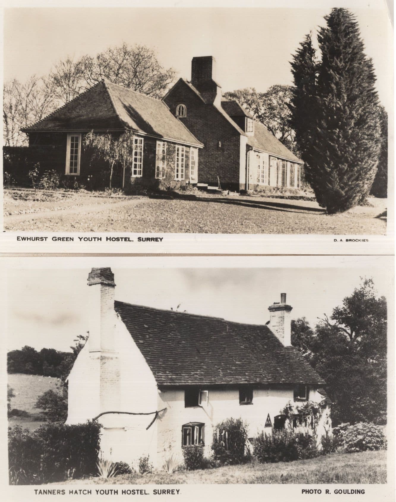 Tanners House Ewhurst Green Youth Hostel Surrey 2x Postcard s