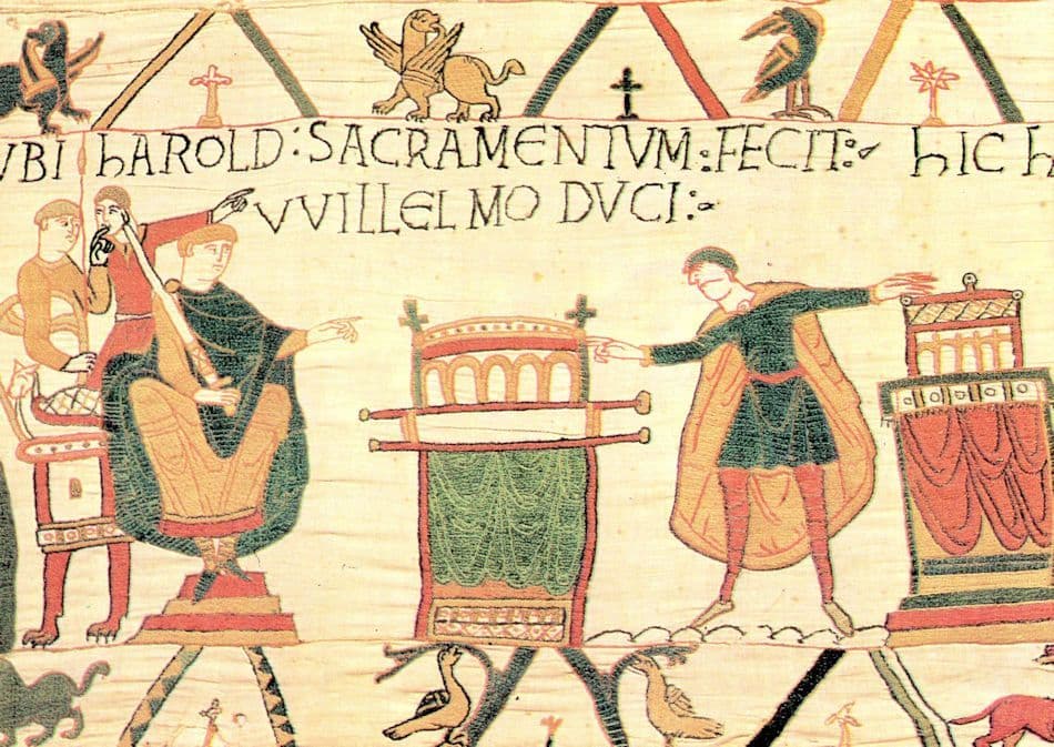 Tapisserie De Bayeux Harold Takes The Oath Of Allegiance Postcard